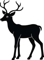 deer silhouette vector