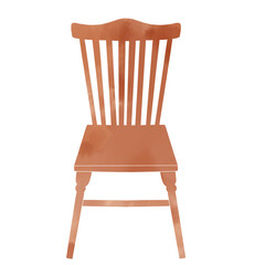 水彩風　椅子のシンプルイラスト