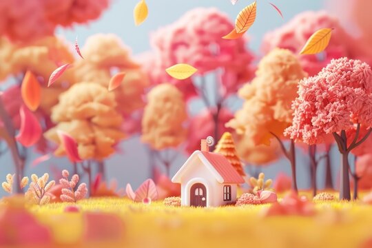 Cute autumm background outdoors nature plant.