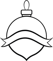 vector illustration of a christmas bell