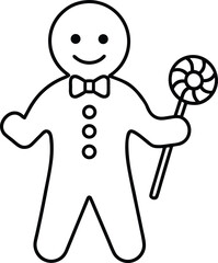 gingerbread man with a smile