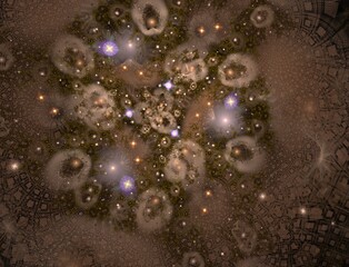 Imaginatory fractal abstract background Image