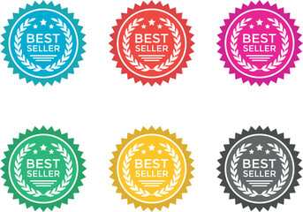 Best seller icon, best seller badge.
