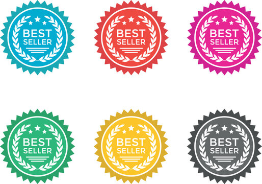 Best seller icon, best seller badge.