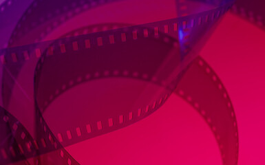 film strip with texture for abstract cinematic background