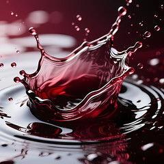 Abstract liquid splash background with wine texture.