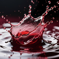 Abstract liquid splash background with wine texture.