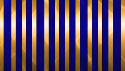 Elegant Gold and Blue Striped Pattern Background.