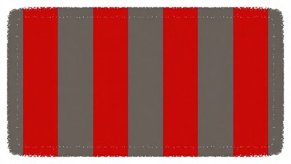 Red and Grey Vertical Striped Pattern with Distressed Edges.