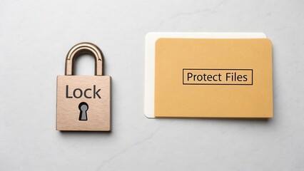 Lock and File Folder for Protecting Sensitive Documents and Information in Office or Home Workspace Environment