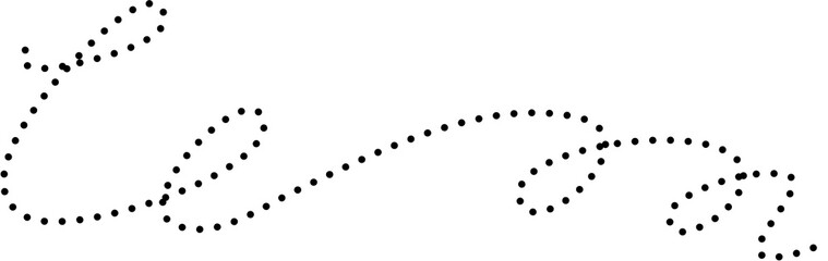 Spiral and swirl dotted line icon. Element for design