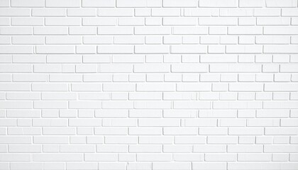 White brick wall texture with architectural pattern and cement surface