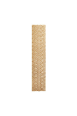 Brown stucco pole isolated on white background , clipping path