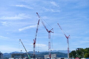 crane on the construction site