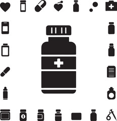 medicine bottle icon
