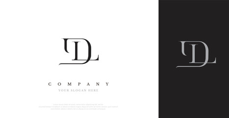 Initial DL Logo Design Vector 