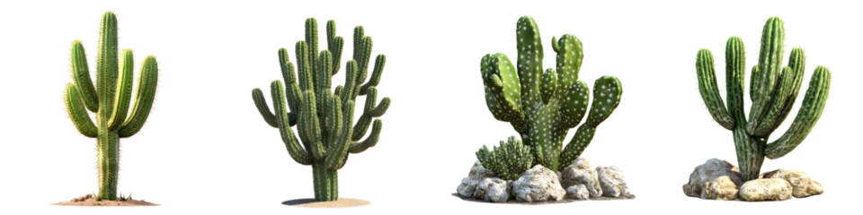 Acrylglasbilder Kaktus Cactus plant – A desert plant often associated with the western landscape Isolated on Clear White Background Highly Detailed  © PurePNG Creations