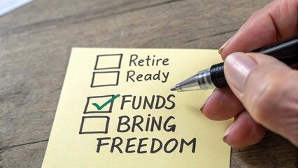 Funds Checklist for Retirement Planning to Achieve Financial Freedom and Peace of Mind in Life's Next Chapter