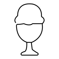 ice cream silhouette icon design template