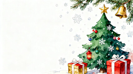 christmas tree with gifts