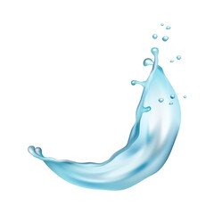 water splash isolated on white background