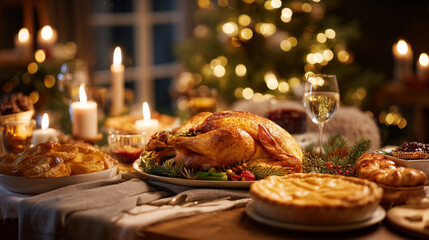 christmas cookies and candle