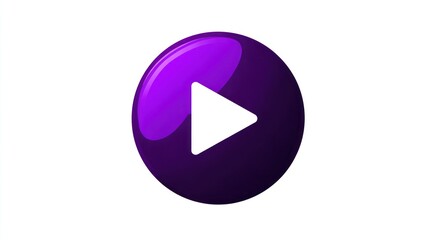 Purple play button icon