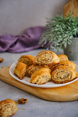 Cookies with nuts, sugar and butter