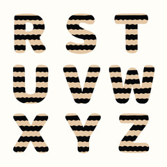 Hand-drawn letters Vector Illustration III