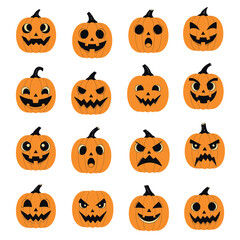 halloween pumpkin set