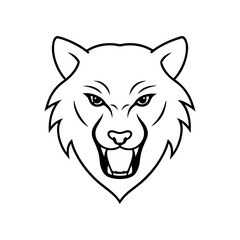 vector illustration of a wolf