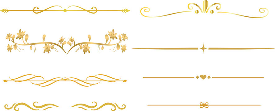 Rectangle golden frame isolated on transparent background, luxury gold border design for invitation, postcard,card,cosmetics and beauty overlay Blank golden certificate border template PNG