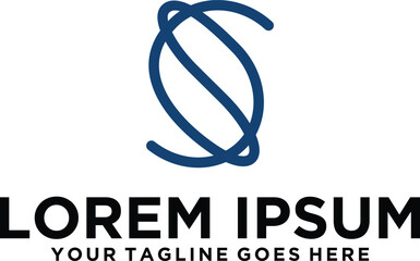 Letter SS Aerospace logo concept