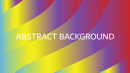 Vibrant abstract gradient background with curved lines and text colorful