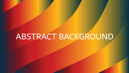 Vibrant gradient abstract background with curved lines and text vector