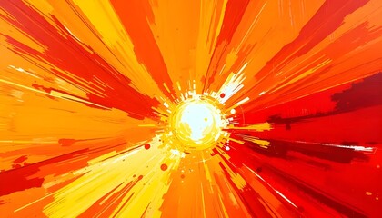 Sunset Drag: An Expressive Dry Brush Oil Painting with Warm Tones