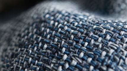 Fototapeta premium Intricate Weave Fabric Close-Up: Tactile Texture and Visually Striking Pattern - Textile Art Elegance