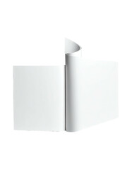 Blank, white, open book