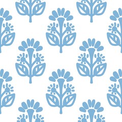 Fototapeta premium pattern batik flower damask ethnic boho ikat texture tribal geometric background