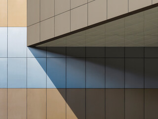 Wall tiles pattern Building shade shadow Architecture details