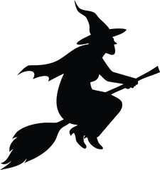 Fototapeta premium Halloween Silhouette with Creepy Trees