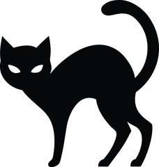 Dark Halloween Silhouette Scary Cat