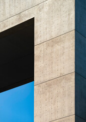 Architecture details Cement concrete building structure Panel Geometric form Building exterior