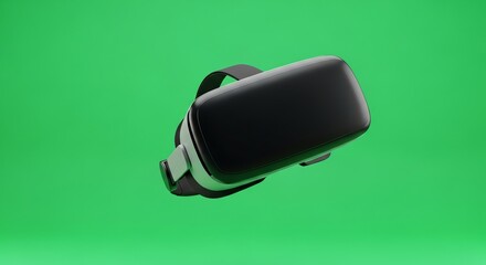 Virtual Reality Headset on Green Screen for Digital Design