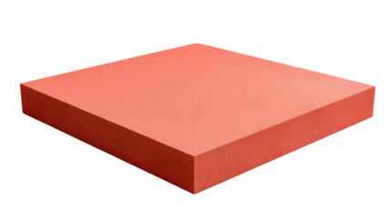 acoustic foam panel isolated on white background