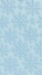 Elegant snowflakes on blue mobile wallpaper