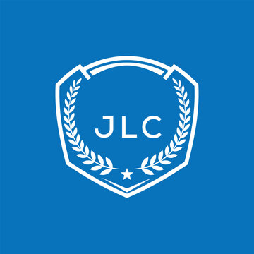 JLC Shield Logo Design JLC Minimal Laurel Wreath and Star Emblem for Sports Corporate JLC Club and Brand Ident.
