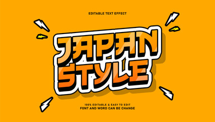 3D Japanese style text effect and editable © Muh