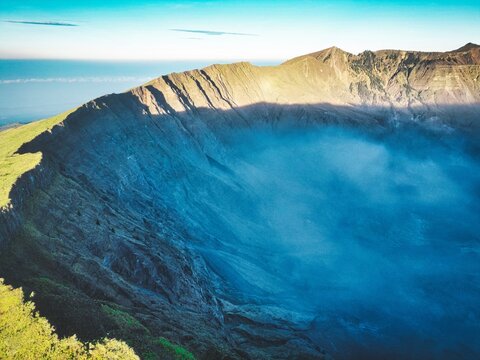 Volcano crater