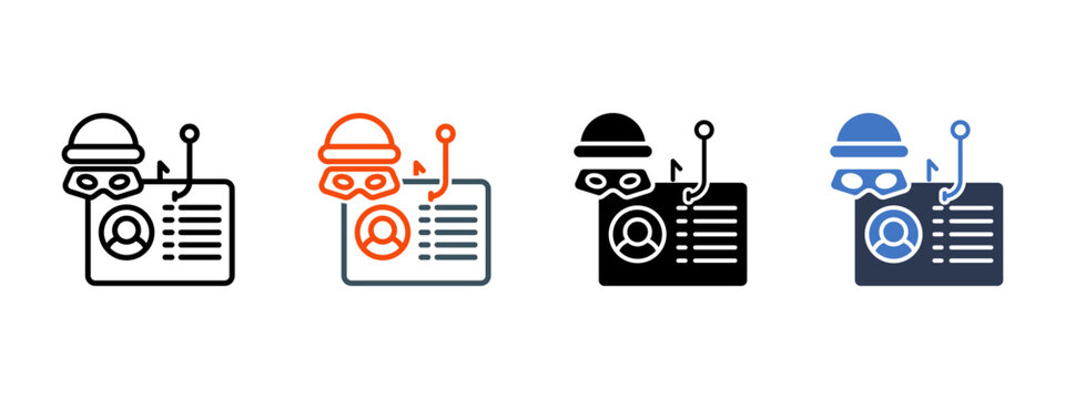 Cyber Fraud Alert multiple icon style vector illustration